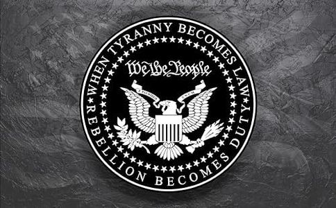 American Flag We The People When Tyranny Becomes Law Vinyl Sticker Decal (2" Four Pack)