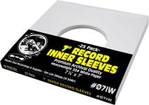 Square Deal Recordings & Supplies (25) Archival Quality Acid-Free Heavyweight Paper Inner Sleeves for 7" Vinyl Records #07IW