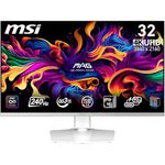 MSI MPG 321URXW QD-OLED 31.5 Inch 4K UHD Gaming Monitor - 3840 x 2160 Quantum Dot OLED Panel, 240Hz / 0.03ms, 99% DCI-P3, ΔE≤2, DisplayHDR True Black 400, KVM, RGB - DP 1.4a, HDMI 2.1, USB Type-C