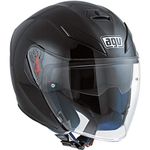 AGV Men's K-5 Jet Agv E2205 Solid Motorcycle Helmet, Black, L UK