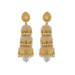 Sri Jagdamba Pearls Dealer Traditional Pearl Jhumkis For Women