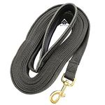 MS PET HOUSE Padded Dog Training Lead Dog Leash Long Leash Long Leash For Dogs (1" Wide 5 Ft, Black) - 152.4 Cm