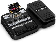 KMF-1 Multi Effects Guitar Pedal, 18 Amp/Cab Electric Guitar Effects Processor with 77 Effects, 42 Drum Rhythms, Aux In, Looper Wah Reverb Tuner Distortion Pedal for Indoor Outdoor