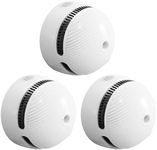 FUMIXTEX Smoke Detectors, Fire Alarms 10 Year Replaceable Battery Powered,Photoelectric Smoke Alarm with Test/Mute Button Function,3 PCS