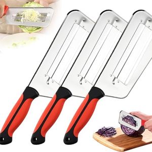 Stainless Steel Shredder Knife, Cabbage Shredders, Stainless Steel Cabbage Shredder, Shredders Knife for Vegetables, Easy to Clean & Durable (3-PC)