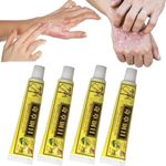 Natural Chinese Herbal Eczema Psoriasis Creams, Eczema Psoriasis Creams for Face and Body Rosacea Dermatitis Pruritus Inflammation Rash Ointment (4pcs)