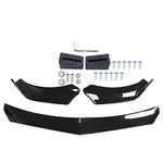 HouYeen Car Front Bumper Lip Spoiler Universal Protection Splitter Body Kit Gloss Black