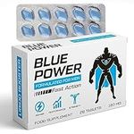 Blue Power 20 Pills 100mg - Stronger & Harder Enhanced Strength & Firmness for Men - Designed to Boost High Stamina, Performance & Prolonged Results - Natural Male Enhancing Food & Herbal Supplement