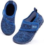 Racqua Baby Water Shoes Boys Quick Dry Barefoot Swim Beach Pool Aqua Sport Shoes Boating Surfing Lightweight Shoes Infant Dinosaur 18-24Months