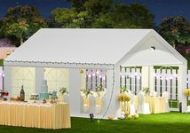 Party Tent - 13x20FT Heavy Duty Canopy Tent with Removable Sidewalls,2 Box Outdoor Waterproof Patio Camping Gazebo Shelter,Perfect for Wedding Holiday Birthday BBQ Backyard Evening Tent