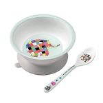 Petit Jour Paris - Bowl with Suction pad and Spoon Elmer - with its Gift Box!