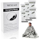 MIXIAO Emergency Foil Thermal Blanket (Pack of 6), Survival Blankets Perfect for Outdoors, Hiking, Survival, Marathons or First Aid