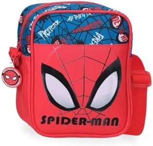 Joumma Marvel Spiderman Authentic Bandolera Rojo 15x20x6 cms Poliéster L