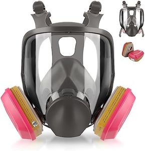 LJSXFI Full Face Respirator Mask with 60926 Cartridge, 6800 Gas Mask Paint Spray Mask, Ideal for Painting Spray, Epoxy Resin, Car Spraying, Dust, Polishing, Welding, Sanding