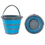 Bramble - 10 Litre Collapsible Multi-use Portable Cleaning Fishing Camping Silicone Bucket, Space Saving Design for Home & Outdoors - Flattens to 5cm