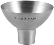 Cole & Mason H611928CS Dover Stainless Steel Funnel, Salt and Pepper Mill/Spice Shaker/Spice Jar/Oil and Vinegar Refill Tool