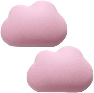 Oicia Wheat Straw Refrigerator Deodorizer, Re-useable Fridge Odour Absorber, Air freshener, odour remover, Cloud Suction Cup Type Sterilization and Deodorization, Charcoal Bag (Set of 2, Pink)
