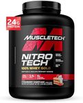 Whey Protein Powder, MuscleTech Nitro-Tech Whey Gold Protein Powder, Whey Protein Isolate Smoothie Mix, Protein Powder for Women & Men, Strawberry Protein Powder, 2.51kg (77 Servings)