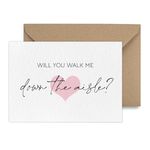 Will You Walk Me Down the Aisle card - Proposal Card (Walk Me Down The Aisle)