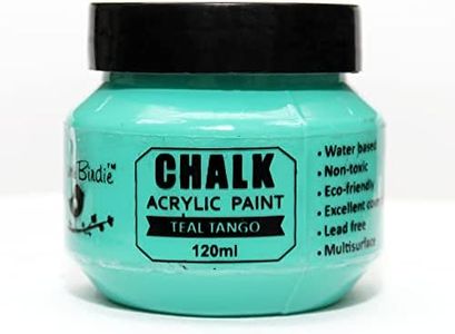Little Birdie Home Decor Chalk Paint Teal Tango - 120ml |Chalk Paint for Wood Furniture, Wall, Home Decor, Glass, Terracotta Pots & Matte Acrylic Chalk Paint | Multi Surface Paint