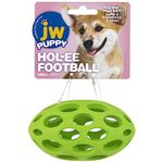 JW Pet 43118 Company HOL-ee Football Size 5 Rubber Dog Toy, Small, Colors Vary