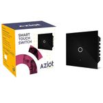 AZIOT SMART MODULAR 1 GANG TOUCH SWITCH - GLASS (Not Acrylic)- (25 amp Switch): Elevate Your Home with Effortless Control