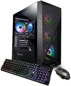 iBuyPower SlateMesh Gaming PC Computer Desktop SlateMeshA7N4601 (AMD Ryzen 7 7700, RTX 4060 8GB, 16GB DDR5 5200 Mhz (8 x 2), 2TB NVMe SSD, WiFi Ready, Windows 11 Home)