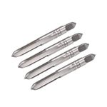 uxcell Metric Hand Tap M6 Thread 0.75 Pitch 3 Straight Flutes H2 Alloy Tool Steel 2 Pairs