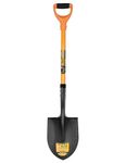 FALCON FRS-3000 Garden Shovel with D-Grip Fiber Glass Handle Round Head and Metal Blade Hand Trowel Gardening Tool for Planting Digging Home Gardens & Farming (Pack of 1)