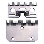 TAKEKIT Horse Clippers Blades,Detachable Universal Blades For Professional Horse Grooming Clippers,Top And Bottom,Stainless Steel,21-Teeth, Men