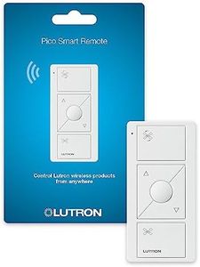 Lutron Pico Smart Remote for Caseta Smart Fan Speed Control, PJ2-3BRL-WH-F01R, White