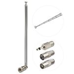 Bingfu 75 Ohm 115cm Telescopic FM Radio Antenna 7 Sections Compatible with FM Home Stereo Receiver Bose Wave Music System Indoor Radio Audio Vedio AV Receiver