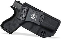 Glock 42 Holster, Kydex IWB Holster for Glock 42 Concealed Carry - Inside Waistband Carry Concealed Holster Glock 42 Pistol Case Pocket Purse Guns Accessories (Black, Right Hand Draw)