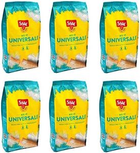 6X Schär Mix Universale Miscela di fraine The Handyman in The Kitchen Flour Mix for People Intolerant to Gluten Mix of Gluten Free flours 1Kg