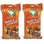 Greenshield Wood and Laminate Surface Wipes 50's Pack Of 2