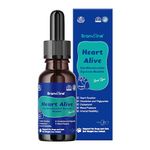 Branvine Heart Alive Liquid Cardiovascular System Health for Dogs and Cats-Norwegian Fish Oil, Coenzyme Q10, Vitamin K2, Policosanol, Hawthorn Berry Extract, Vegan Bacon Flavor (60ml)