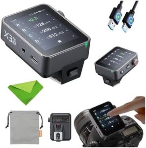Godox X3 Pro X3PRO TTL Wireless Flash Trigger for Canon, 2.4G Wireless X System Touchscreen Transmitter,Bluetooth APP Control, Built-in Battery, HD OLED Screen, Support TTL/Auto/Manual/Multi Flash