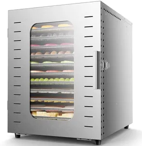 Ausegia Commercial Large 12 Trays Food Dehydrator, Usable Area up to 22.67ft², 1200W Full Stainless Steel Dryer Machine, up to 190℉ Temperature, for Meat, Fruit, Beef, Herbs, and Pet Food