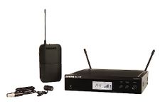 Shure BLX14R/W85 UHF Wireless Microphone System - Perfect for Interviews, Presenting, Theater - 14-Hour Battery Life, 300 ft Range | WL185 Lavalier Mic, Single Channel Rack Mount Receiver | K3E Band