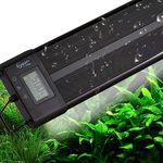 hygger Aquarium Programmable LED Light, for 30~36in Long Full Spectrum Plant Fish Tank Light with LCD Setting Display, 7 Colors, Sunrise Sunset Moon and DIY Mode, for Novices Advanced Players