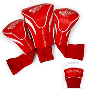 Team Golf NHL Detroit Red Wings Contour Golf Club Headcovers (3 Count) Numbered 1, 3, & X, Fits Oversized Drivers, Utility, Rescue & Fairway Clubs, Velour lined for Extra Club Protection