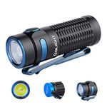 OLIGHT Baton 3 1200 Lumens Ultra-compact Rechargeable EDC Flashlight, Powered by 550mAh 3.7V IMR16340 Battery for Household Search, Outdoor Camping, Hiking and Mountaineering (Black)