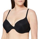 Wonderbra Women T shirt Bra , Black, 32D