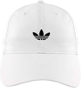 adidas Men's Originals Relaxed Strap Back Cap, One Size, White