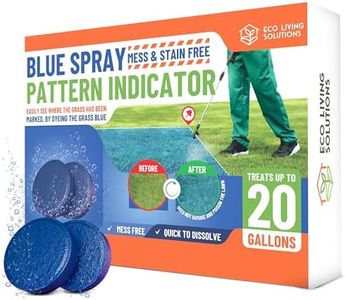 Eco Living Solutions - Concentrated Blue Spray Pattern Indicator Effervescent Tablets | MESS & STAIN FREE | Weed Spray Dye | Dye for Herbicide & Fertilizer | Quick To Dissolve | Makes Up To 20 Gallons