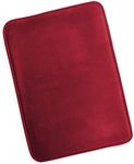 Clara Clark Bathroom Rugs, Ultra Soft Plush Bath Mat for Bathroom, Non-Slip, Velvet Memory Foam Bath Rugs, 17 x 24, Solid Burgundy Red