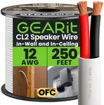 GearIT 12/2 Speaker Wire (250 Feet)