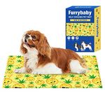 Dog Cool Mat, Dogs Self Cooling Gel Mat Pads Pet Cool Beds (Medium (50x65cm), pineapple cooling mat)