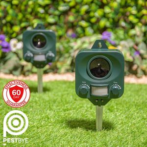 Pestbye Motion Sensor Cat Repellent Set – Outdoor Animal Deterrent