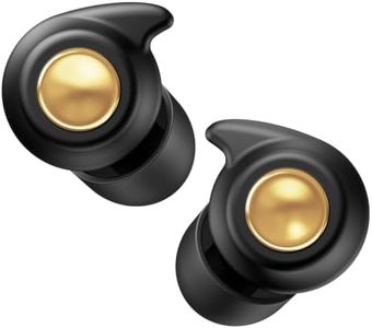 ZovGemy Ear Plugs for Sleeping, Reusable Silicone, Noise Reduction, Black